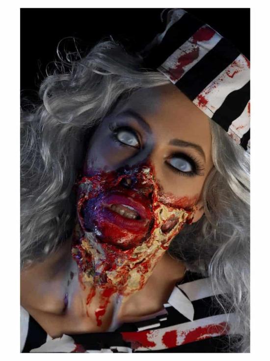 Kit zumbi aterrorizante com látex líquido luxuoso