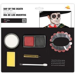 Kit de maquiagem para o Dia dos Mortos