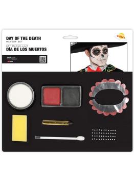 Kit de maquiagem para o Dia dos Mortos