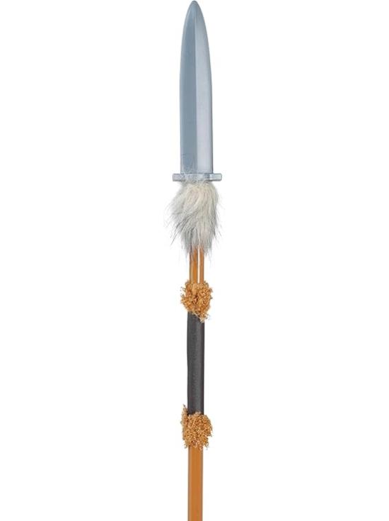Lança indígena de brinquedo destacável (120 cm) – Acessório de fantasia