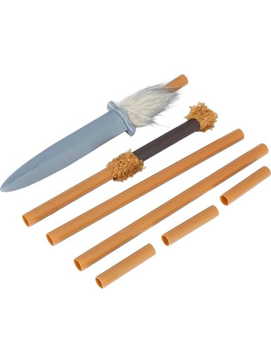 Lança indígena de brinquedo destacável (120 cm) – Acessório de fantasia