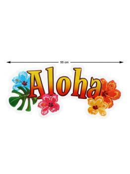 Sinal de flores Aloha 55 cms