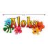 Sinal de flores Aloha 55 cms