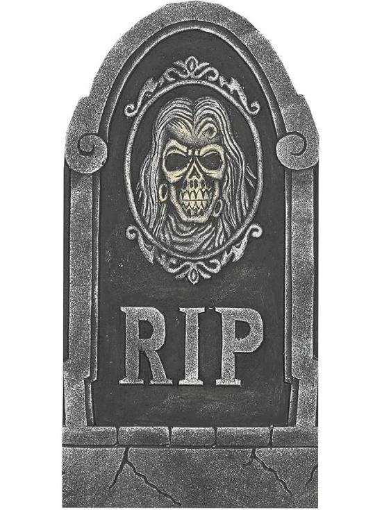 Lápide decorativa RIP 33 x 65 cm