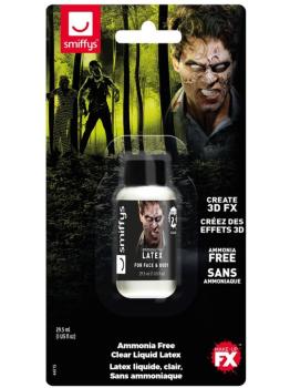 Látex líquido visual zumbi, sem amônia, transparente, 29,57ml