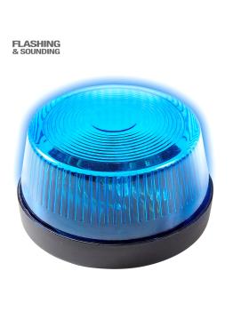 Luz parpadeante de sirena azul