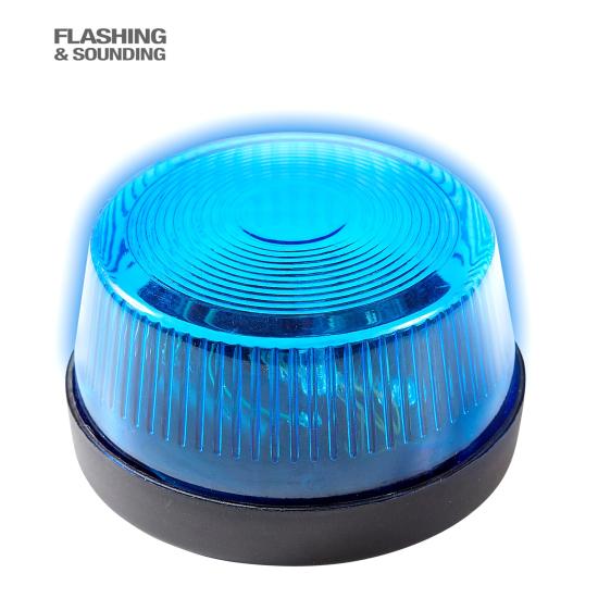 Luz parpadeante de sirena azul