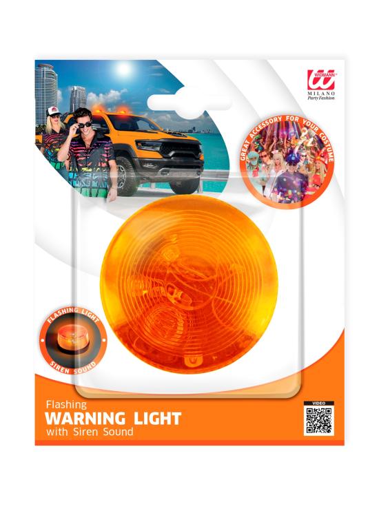 Luz parpadeante de sirena naranja