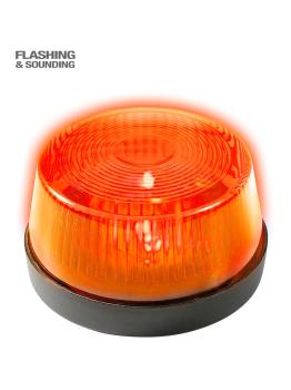 Luz parpadeante de sirena naranja