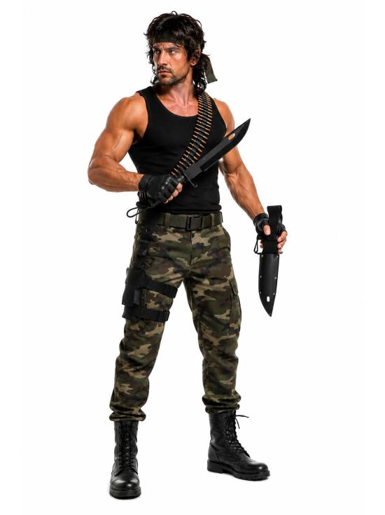 Facão de brinquedo com bainha para fantasias militares