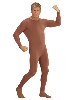 Collants castanhos de corpo inteiro para homem