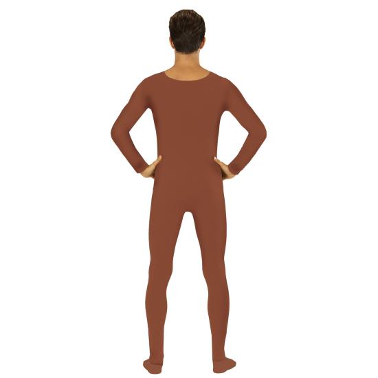 Collants castanhos de corpo inteiro para homem