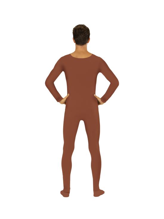 Collants castanhos de corpo inteiro para homem