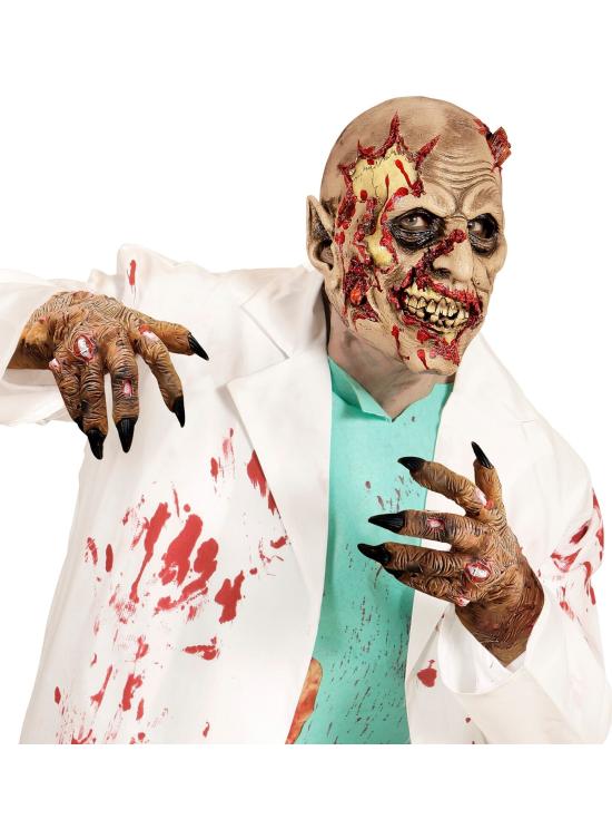 Mãos de zumbi em látex para adultos