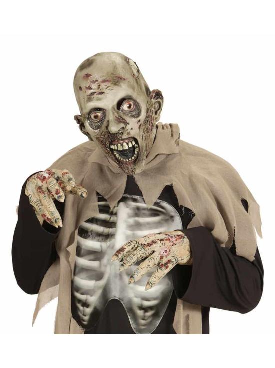 Mãos de zumbi de látex