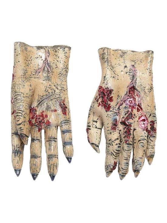 Mãos de zumbi de látex