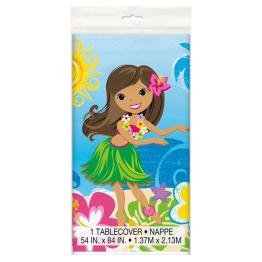 Toalha de mesa havaiana de plástico 1,37 m x 2,13 m