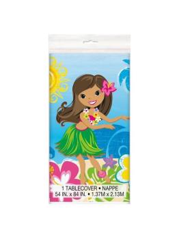 Toalha de mesa havaiana de plástico 1,37 m x 2,13 m