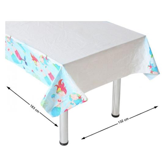 Toalha de Mesa Pequena Sereia 183 x 132 cm