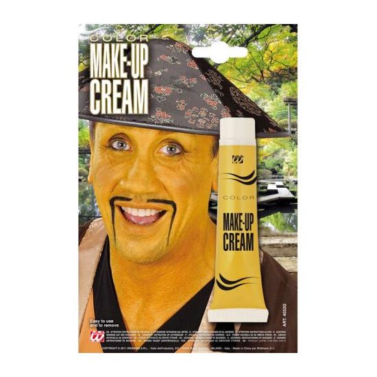 Maquiagem facial amarela em tubo chinês. Maquiagem facial amarela em tubo chinês.