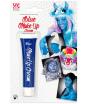 Tubo facial de maquiagem azul claro.