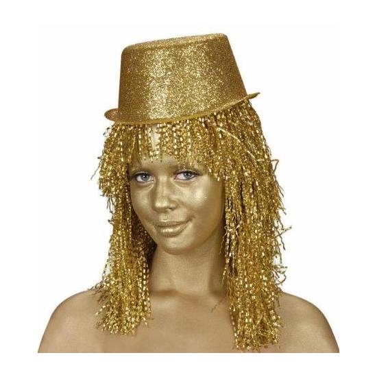 Maquiagem dourada para fantasias.