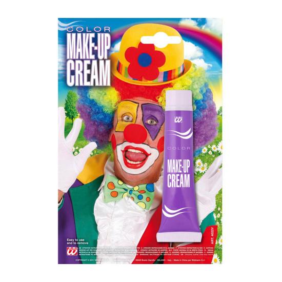 Maquiagem creme facial violeta