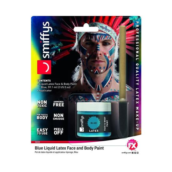 Maquiagem Látex Líquido Azul 59 ml Maquiagem Látex Líquido Azul 59 ml