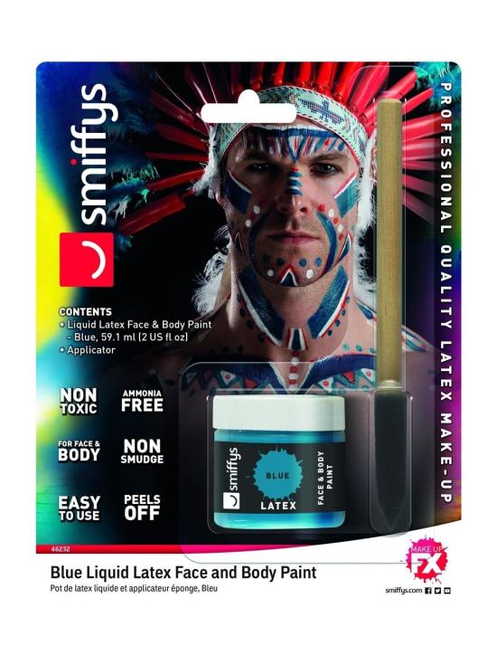 Maquiagem Látex Líquido Azul 59 ml