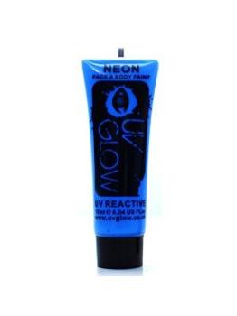 Maquilhagem Rosto e Corpo Fluorescente Azul Escuro