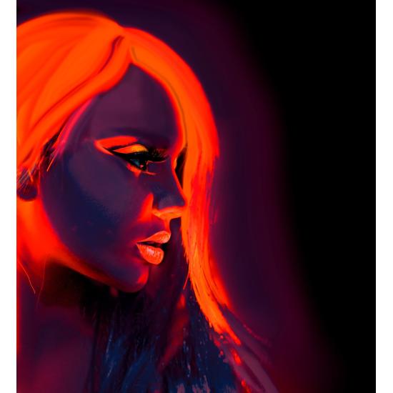 Maquiagem Laranja Fluorescente em Frasco de 30ml Maquiagem Laranja Fluorescente em Frasco de 30ml