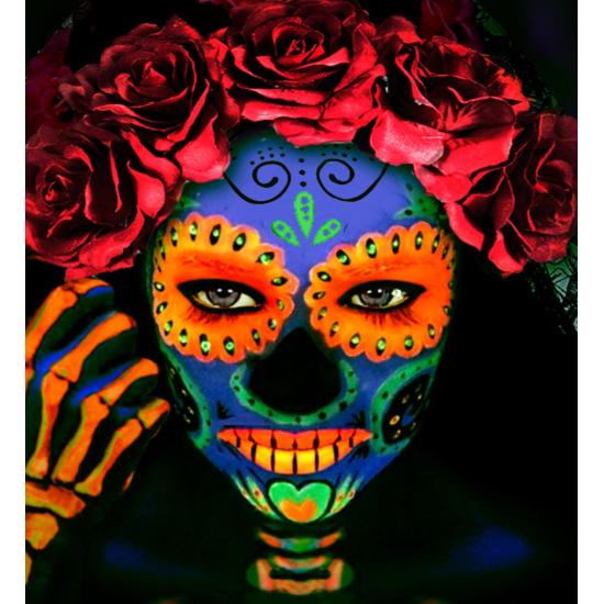 Maquiagem Laranja Fluorescente em Frasco de 30ml Maquiagem Laranja Fluorescente em Frasco de 30ml