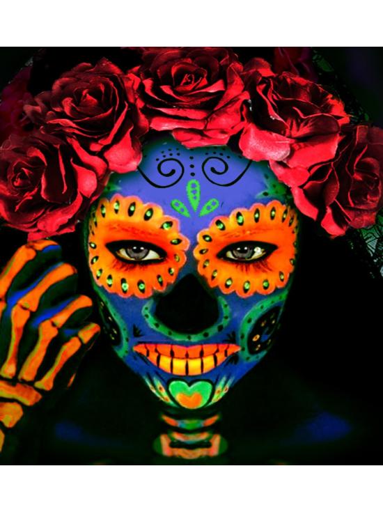 Maquiagem Laranja Fluorescente em Frasco de 30ml