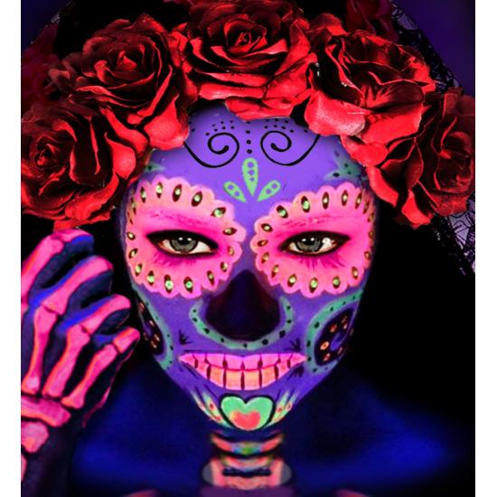 Maquiagem Rosa Fluorescente em Frasco de 30 ml Maquiagem Rosa Fluorescente em Frasco de 30 ml