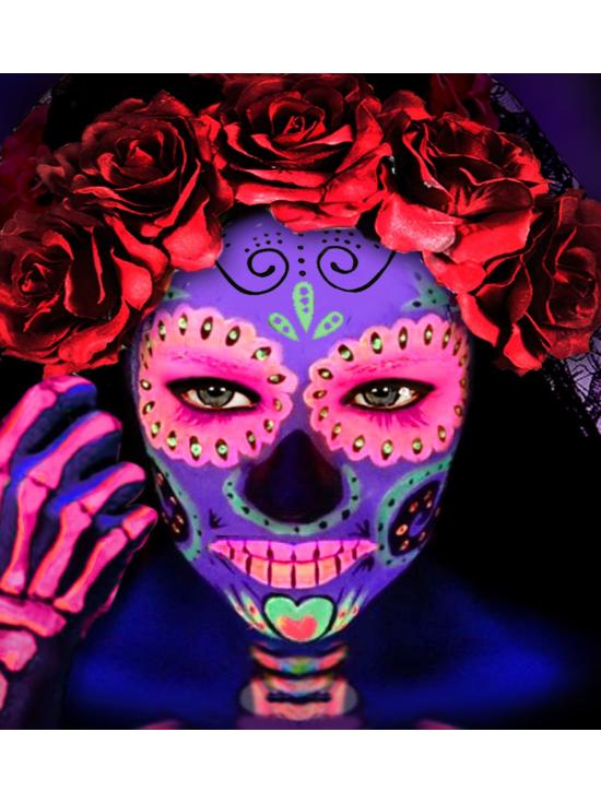 Maquiagem Rosa Fluorescente em Frasco de 30 ml