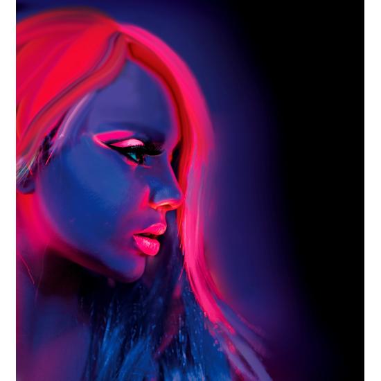 Maquiagem Rosa Fluorescente em Frasco de 30 ml Maquiagem Rosa Fluorescente em Frasco de 30 ml