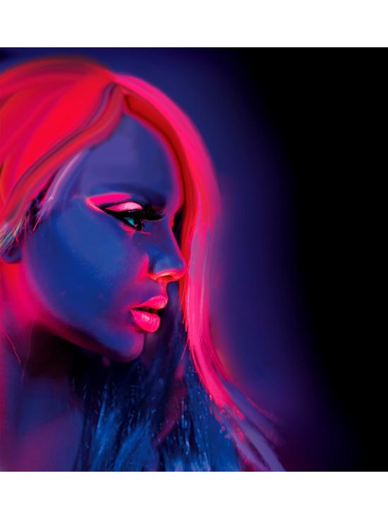 Maquiagem Rosa Fluorescente em Frasco de 30 ml
