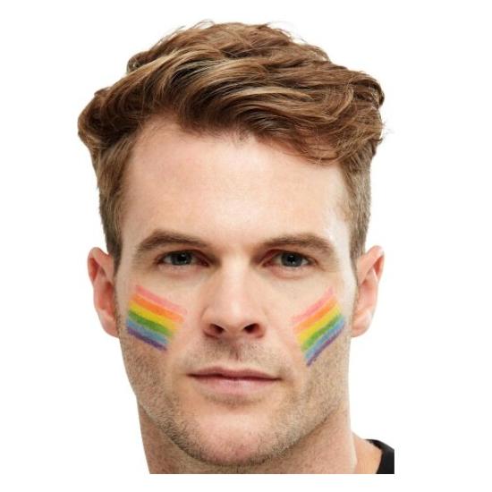 Maquiagem Smiffys FX, Bastão de Tinta Arco-Íris,