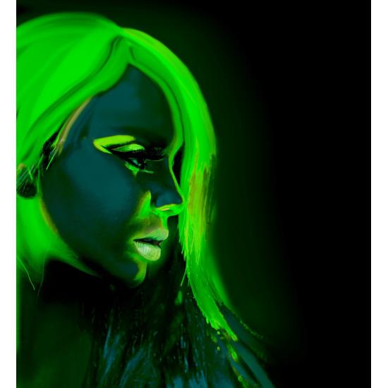 Maquiagem Verde Fluorescente em Frasco de 30ml Maquiagem Verde Fluorescente em Frasco de 30ml
