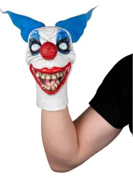 Fantoche de mão de palhaço louco e aterrorizante da Ghoulish Productions – Halloween