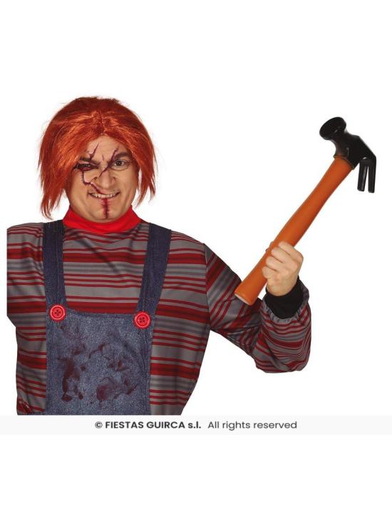 Martelo de brinquedo de 40 cm para fantasias e Halloween