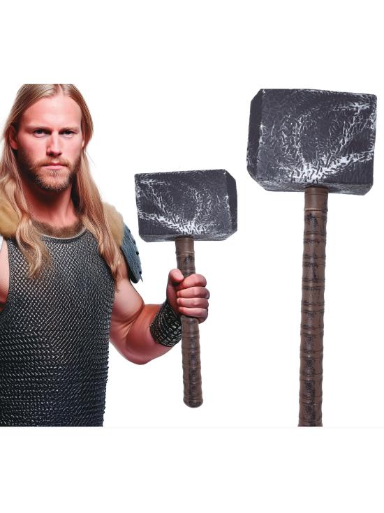 Martelo Viking de 53 cm - Acessório épico para sua fantasia