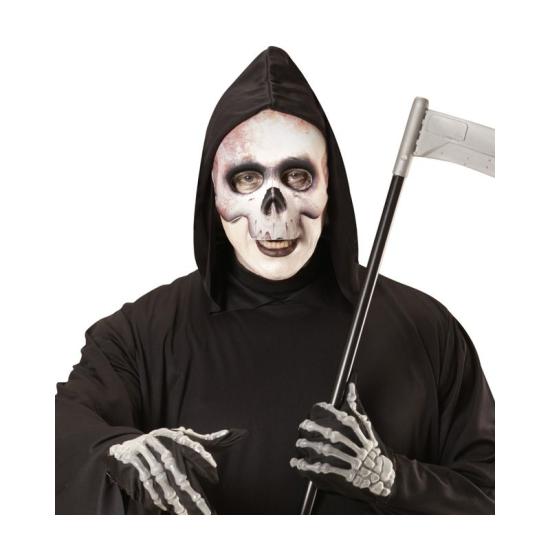 Máscara de caveira sem queixo tricotado