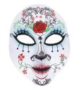 Máscara Catrina Dia dos Mortos em Tecido Colorido