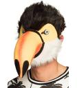 Máscara facial de pelúcia tucano