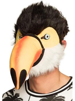 Máscara facial de pelúcia tucano