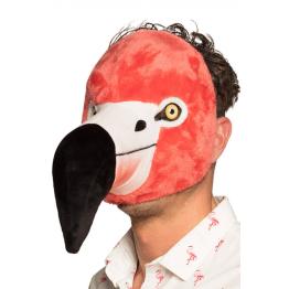 Máscara de pelúcia Flamingo