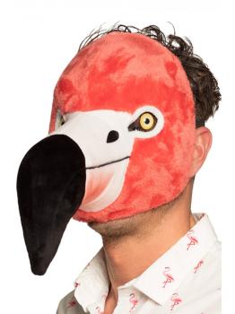 Máscara de pelúcia Flamingo