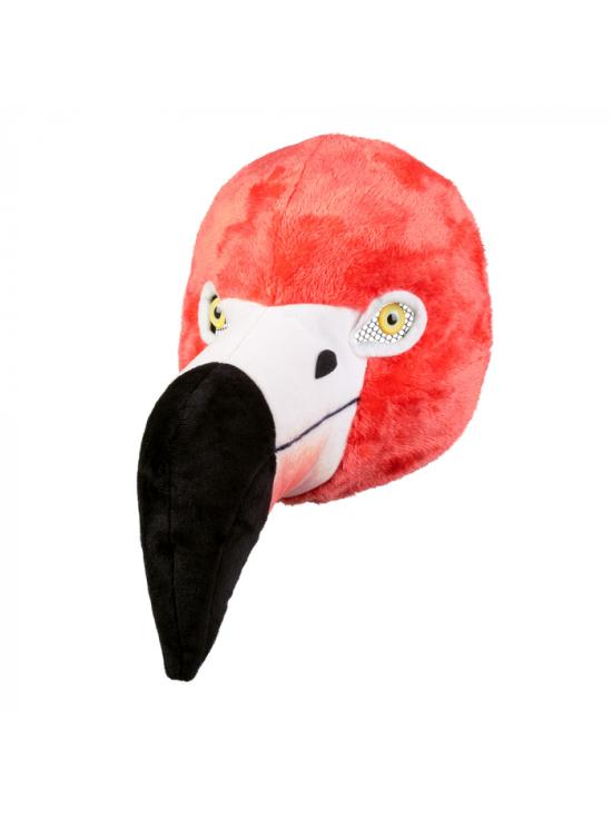 Máscara de pelúcia Flamingo