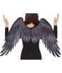 Maxi Asas de Anjo Preto 105 X 45 Cms